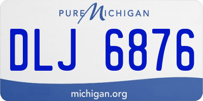 MI license plate DLJ6876