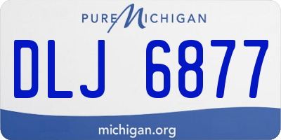 MI license plate DLJ6877