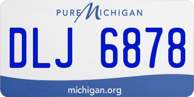 MI license plate DLJ6878