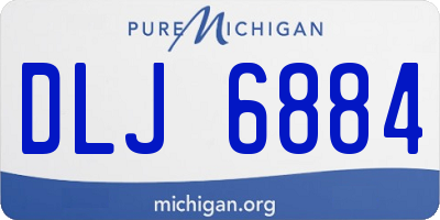 MI license plate DLJ6884