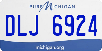 MI license plate DLJ6924