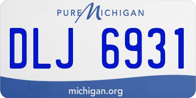 MI license plate DLJ6931