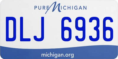 MI license plate DLJ6936