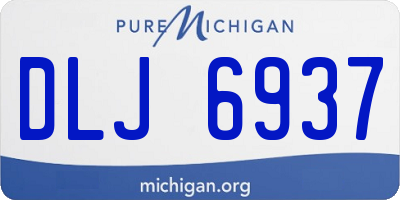 MI license plate DLJ6937
