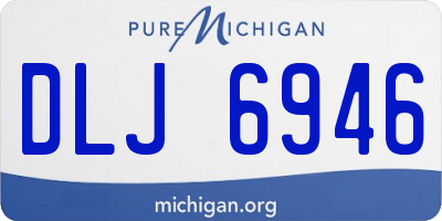 MI license plate DLJ6946