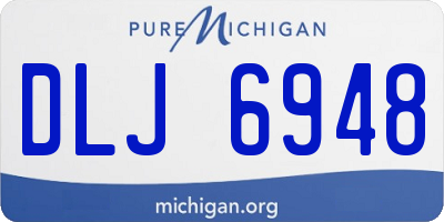 MI license plate DLJ6948