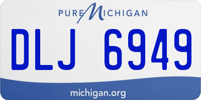 MI license plate DLJ6949