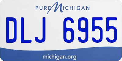 MI license plate DLJ6955