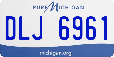 MI license plate DLJ6961