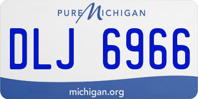 MI license plate DLJ6966