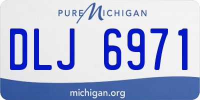 MI license plate DLJ6971