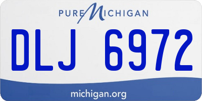 MI license plate DLJ6972