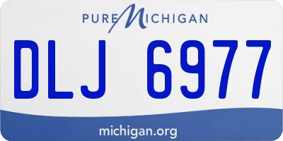 MI license plate DLJ6977