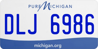 MI license plate DLJ6986