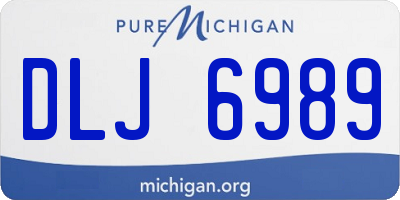 MI license plate DLJ6989