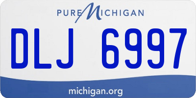 MI license plate DLJ6997