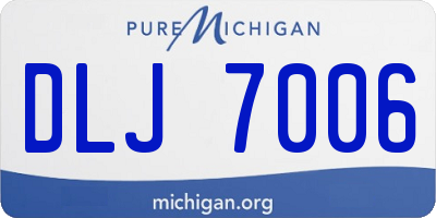 MI license plate DLJ7006