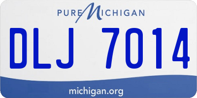 MI license plate DLJ7014