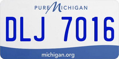 MI license plate DLJ7016