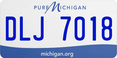 MI license plate DLJ7018