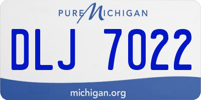 MI license plate DLJ7022