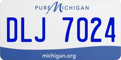 MI license plate DLJ7024