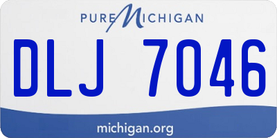 MI license plate DLJ7046