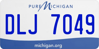 MI license plate DLJ7049