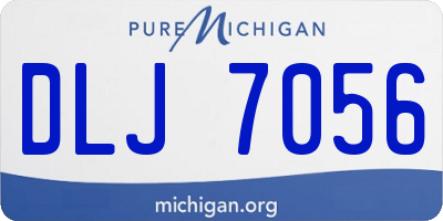 MI license plate DLJ7056