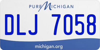 MI license plate DLJ7058
