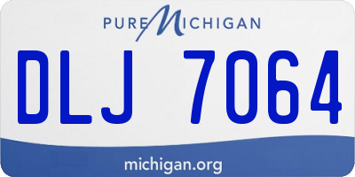 MI license plate DLJ7064