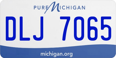 MI license plate DLJ7065