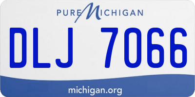 MI license plate DLJ7066