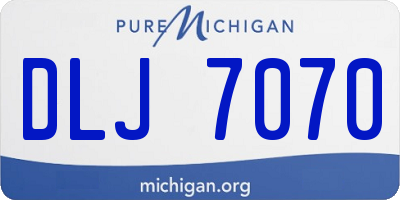 MI license plate DLJ7070