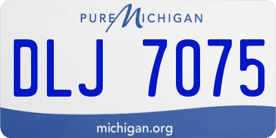 MI license plate DLJ7075