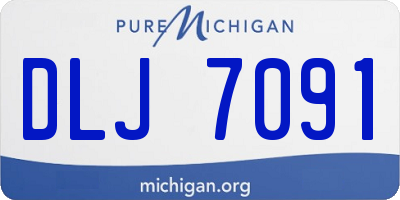 MI license plate DLJ7091