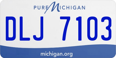 MI license plate DLJ7103