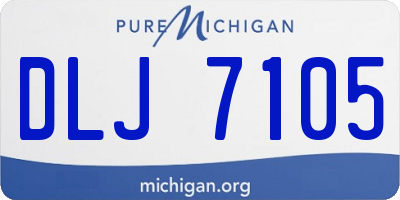 MI license plate DLJ7105