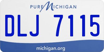 MI license plate DLJ7115