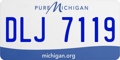 MI license plate DLJ7119