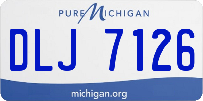 MI license plate DLJ7126