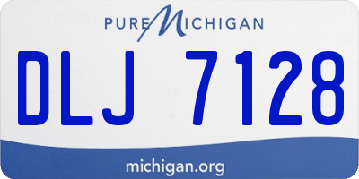 MI license plate DLJ7128