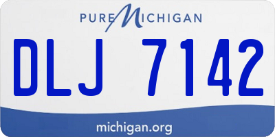 MI license plate DLJ7142