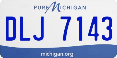 MI license plate DLJ7143