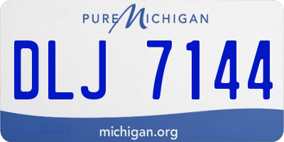 MI license plate DLJ7144