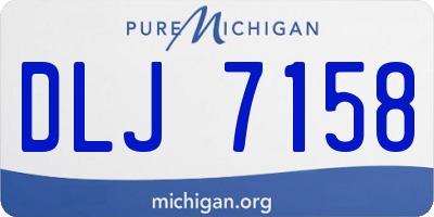 MI license plate DLJ7158