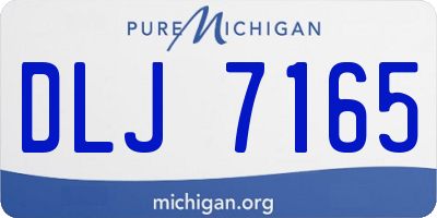 MI license plate DLJ7165