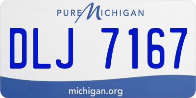 MI license plate DLJ7167