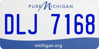 MI license plate DLJ7168
