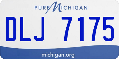 MI license plate DLJ7175